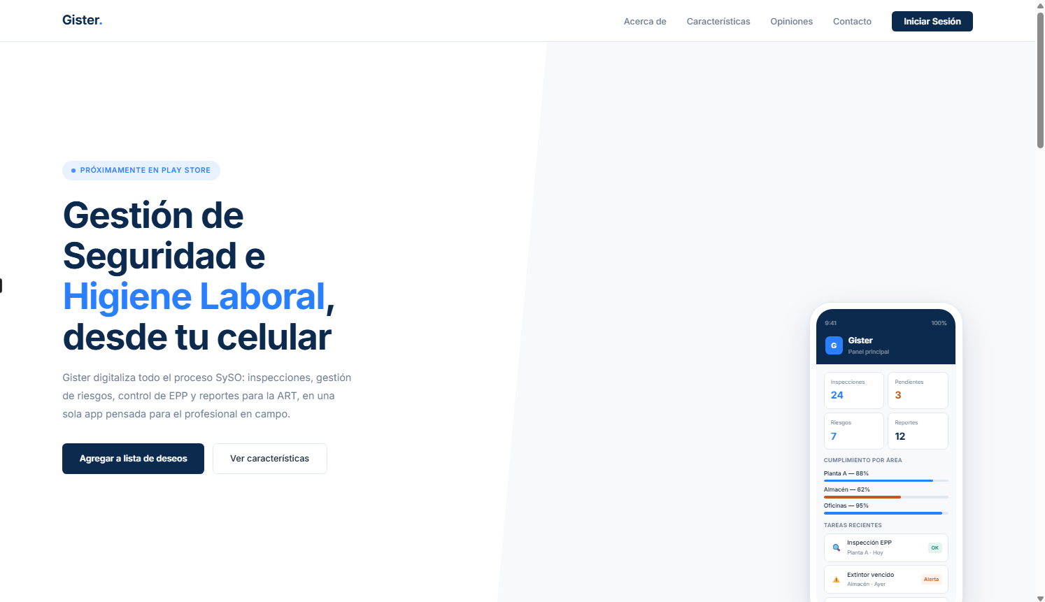 Gister — Webapp online desarrollada por CodeSprint